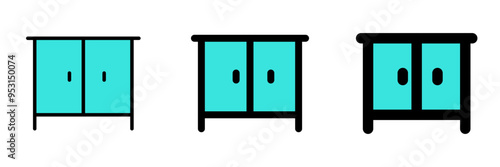 Editable cabinet, nightstand vector icon. Part of a big icon set family. Perfect for web and app interfaces, presentations, infographics, etc