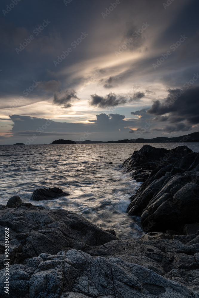 夕暮れの海岸 夕暮れの海岸