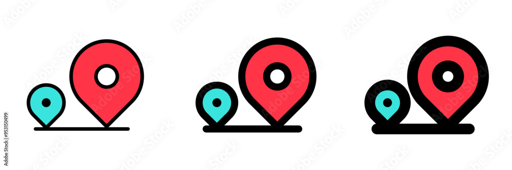Editable location tracking vector icon. Map, location, navigation. Part of a big icon set family. Perfect for web and app interfaces, presentations, infographics, etc Editable location tracking vector icon. Map, location, navigation. Part of a big icon set family. Perfect for web and app interfaces, presentations, infographics, etc