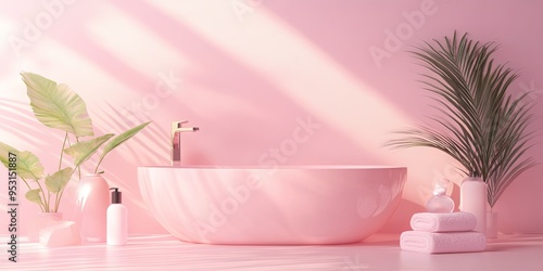 Pink Paradise Bath: A moder...