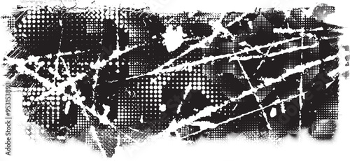 Glitch distorted grange shape . Noise grungy logo . Trendy defect error shapes . Glitched frame .Grunge textured . Distressed effect .Vector shapes