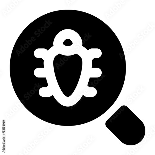 debug, debugging, bug, searching, web services, internet solid or glyph icon