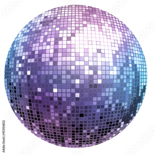 purple disco ball icon clipart cartoon
