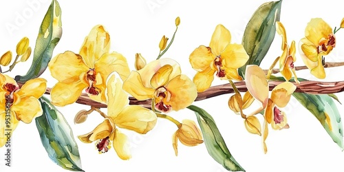 Golden Orchid Garland: A se...