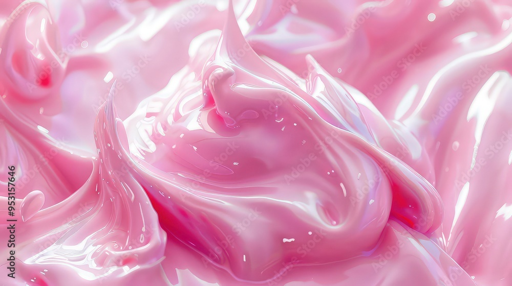 Abstract pink liquid with swirls and texture. Abstract pink liquid with swirls and texture.