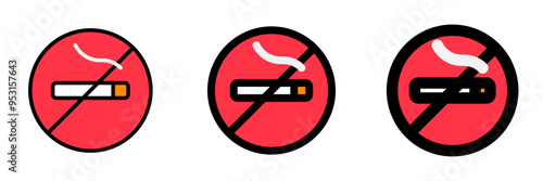 Editable no smoking sign  vector icon. Part of a big icon set family. Perfect for web and app interfaces, presentations, infographics, etc