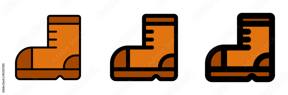 Editable shoe, boot vector icon. Part of a big icon set family. Perfect for web and app interfaces, presentations, infographics, etc Editable shoe, boot vector icon. Part of a big icon set family. Perfect for web and app interfaces, presentations, infographics, etc