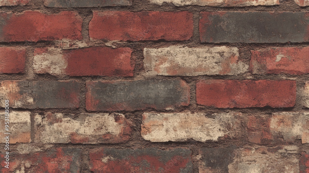 A richly textured North American wallpaper featuring a faux brick effect in shades of red and brown. The design is concentrated on the sides, leaving a large blank space in the center for text. The A richly textured North American wallpaper featuring a faux brick effect in shades of red and brown. The design is concentrated on the sides, leaving a large blank space in the center for text. The