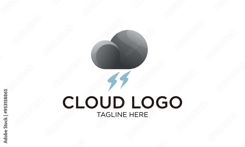 Creative cloud logo design template Creative cloud logo design template