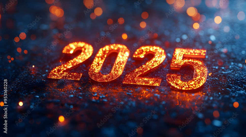 2025 New Year background with gold sparkles, fireworks, and neon lights, celebrating the arrival of the new year. 2025 New Year background with gold sparkles, fireworks, and neon lights, celebrating the arrival of the new year.