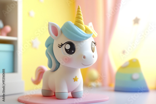 Cute Unicorn 3D.