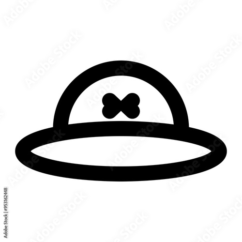 hat, millinery, women, fashion, female, lifestyle, accessories outline icon