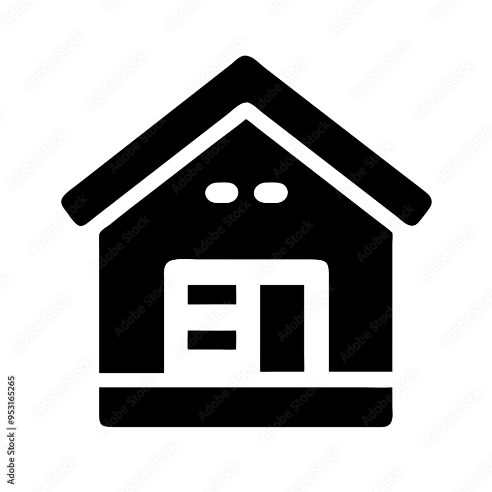A simple and recognizable home icon, designed to represent the homepage or main navigation point in digital interfaces. Featuring a classic house shape with a roof and doorway, this icon is ideal f A simple and recognizable home icon, designed to represent the homepage or main navigation point in digital interfaces. Featuring a classic house shape with a roof and doorway, this icon is ideal f