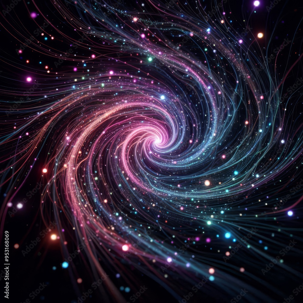 a black background with light pink, purple, blue and green lights Generative AI
a black background with light pink, purple, blue and green lights Generative AI