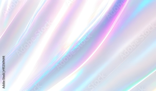 Holographic background seamless trendy iridescent light foil texture. Soft holographic pastel unicorn marble background pattern. Modern pearlescent blurry abstract swirl illustration. 