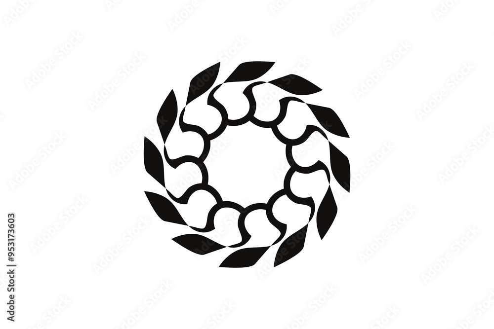 abstract circle branding logo template design vector 