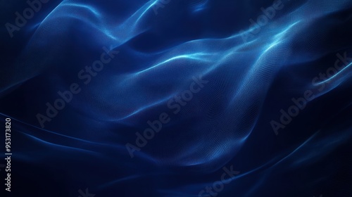 Abstract Blue Wave Background