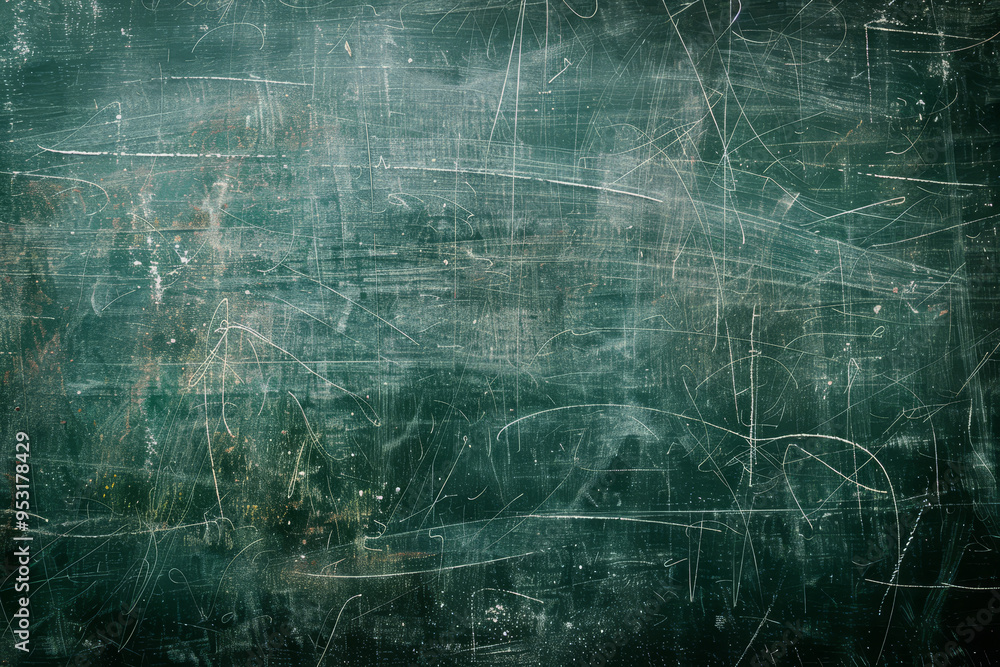 A green chalkboard with a lot of writing on it A green chalkboard with a lot of writing on it