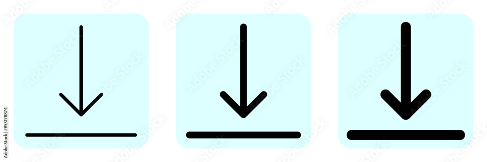 Editable bottom alignment vector icon. Part of a big icon set family. Perfect for web and app interfaces, presentations, infographics, etc Editable bottom alignment vector icon. Part of a big icon set family. Perfect for web and app interfaces, presentations, infographics, etc