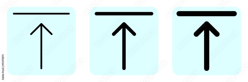 Editable top alignment vector icon. Part of a big icon set family. Perfect for web and app interfaces, presentations, infographics, etc Editable top alignment vector icon. Part of a big icon set family. Perfect for web and app interfaces, presentations, infographics, etc