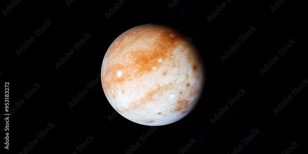 Venus captured in the infrared spectrum illuminating its surface against the backdrop of black space Venus captured in the infrared spectrum illuminating its surface against the backdrop of black space