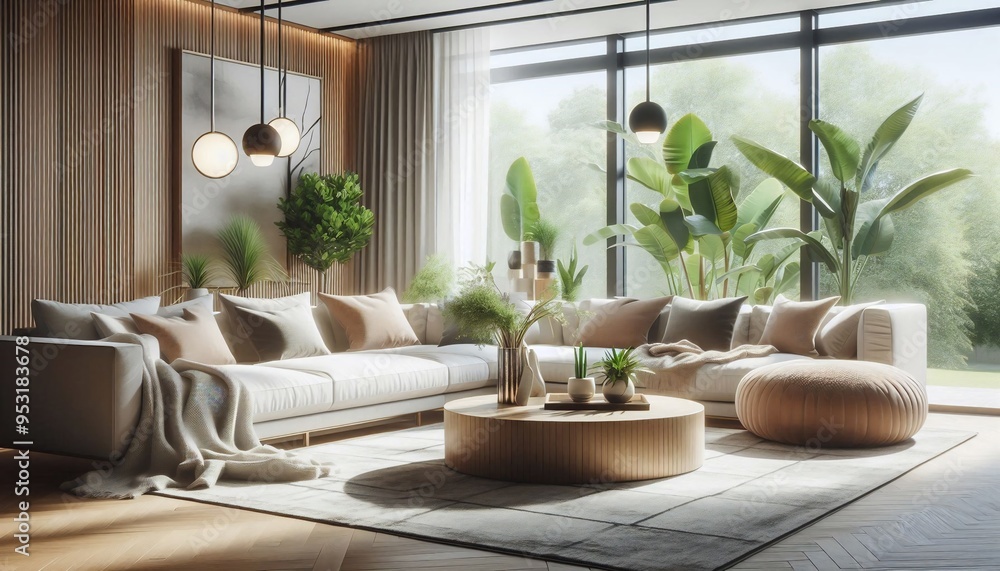 Fototapeta premium luxury living room