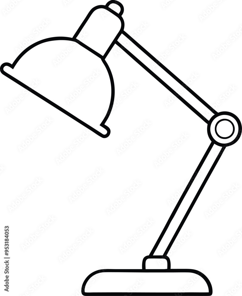 Desk Lamp vector art Desk Lamp vector art