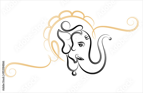 Ganesha Pen Ink Style M_2209013