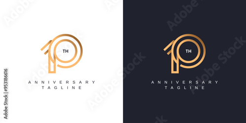 10 years anniversary template design