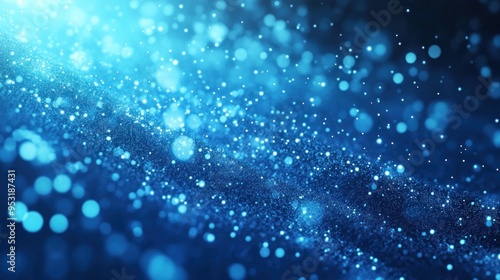 Abstract Blue Bokeh Background