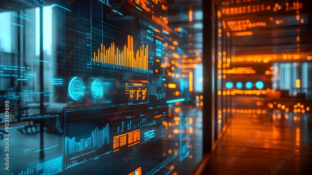 Abstract Futuristic Data & Technology Interface Abstract Futuristic Data & Technology Interface