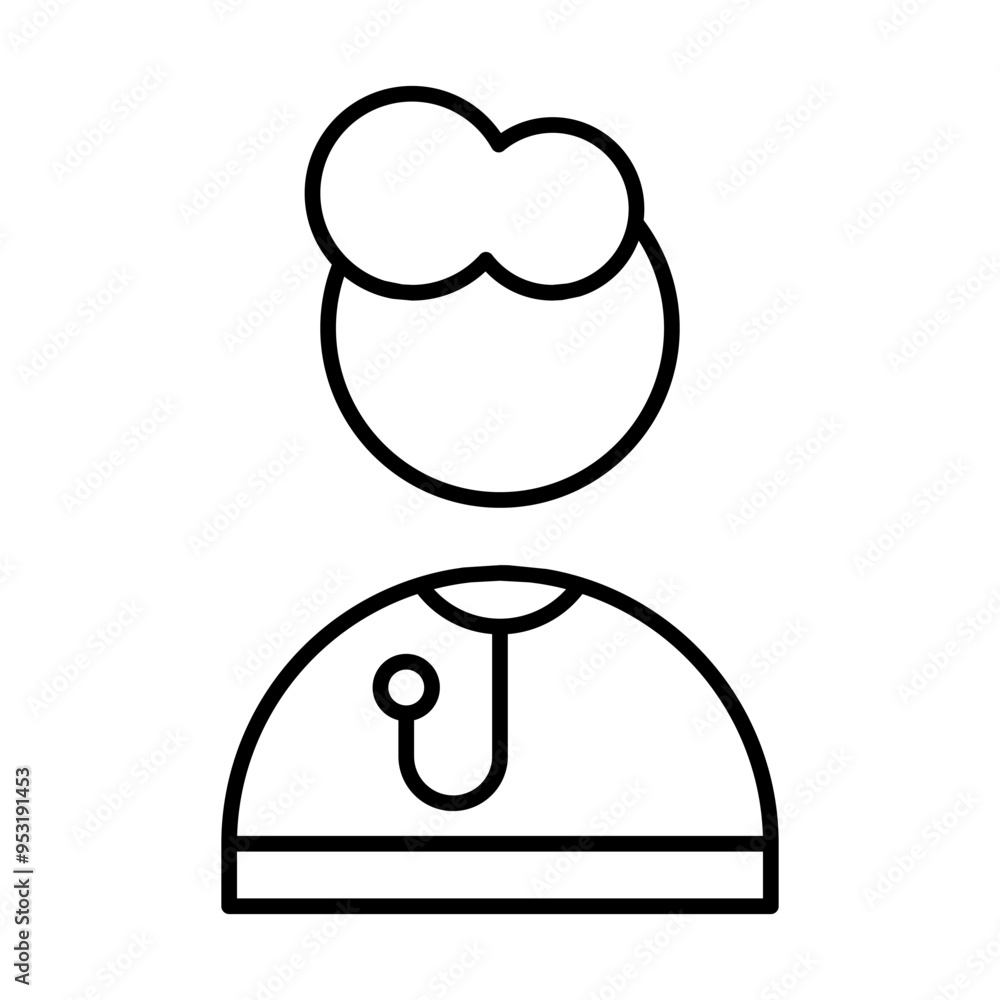 doctor of healthy care with simple icons doctor of healthy care with simple icons