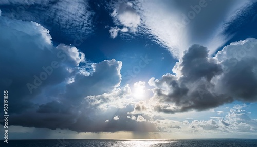 空 雲 海 夕日 夕焼け 午後