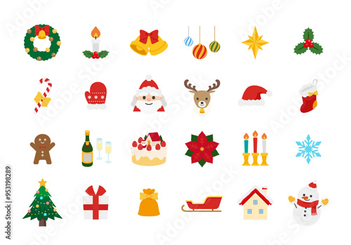かわいいクリスマスのイラスト素材