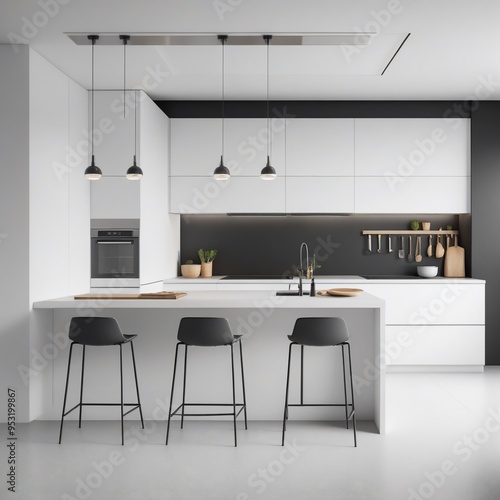 modern kitchen interior