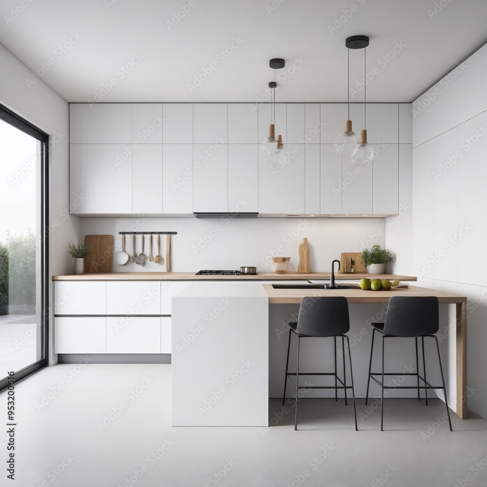 Fototapeta premium modern kitchen interior