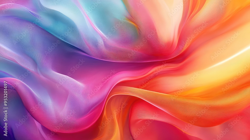 A colorful, flowing fabric background with soft curves and a dynamic sense of motion, creating an abstract, fluid pattern. A colorful, flowing fabric background with soft curves and a dynamic sense of motion, creating an abstract, fluid pattern.