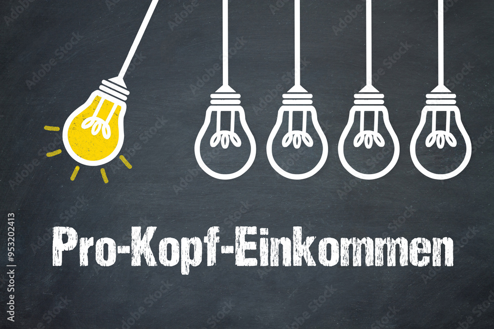 Fototapeta premium Pro-Kopf-Einkommen 
