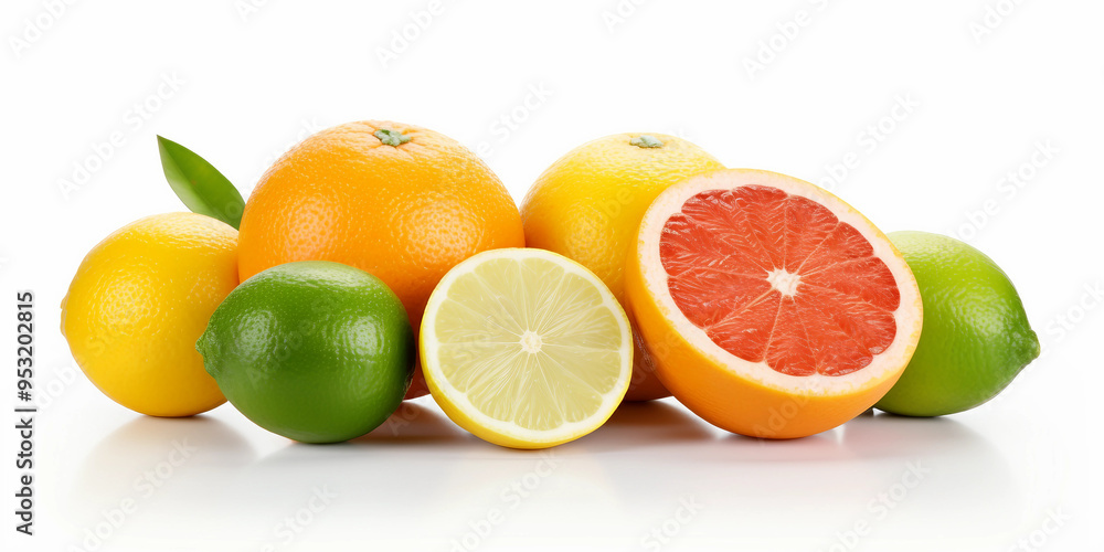 citrus fruit Isolated on white background citrus fruit Isolated on white background