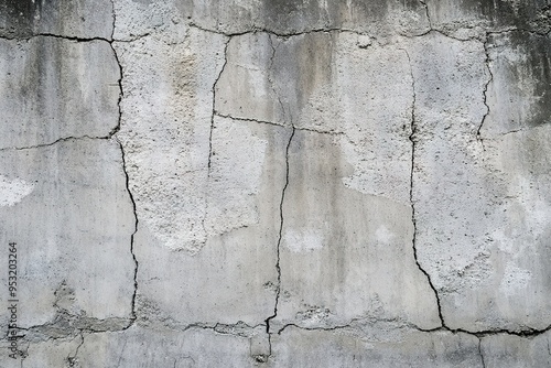 Cracked concrete wall texture with visible damage.