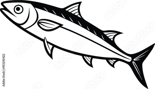 Mackerel fish vector art