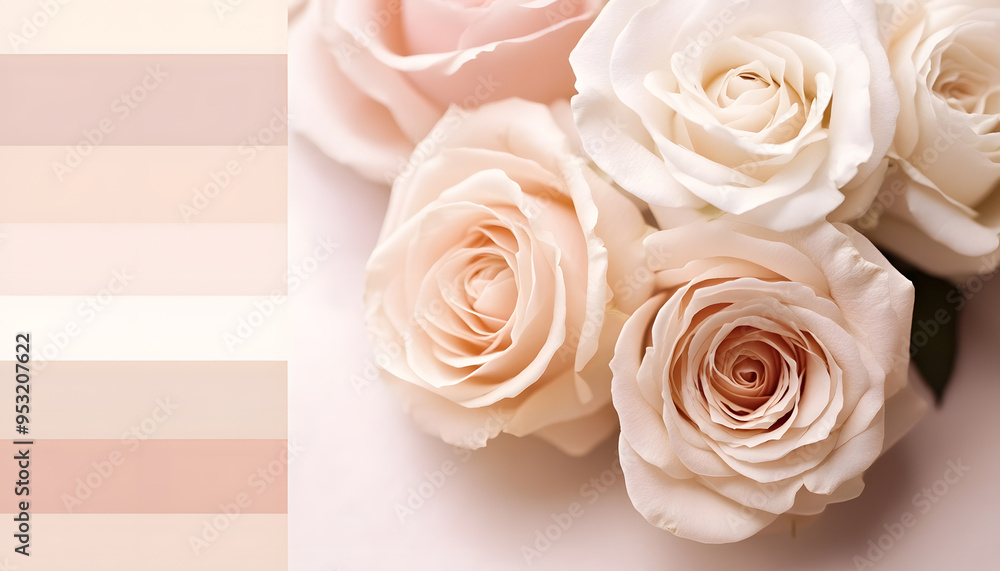 Fototapeta premium A solid color, like beige or soft pink, that provides a clean and unintrusive backdrop.