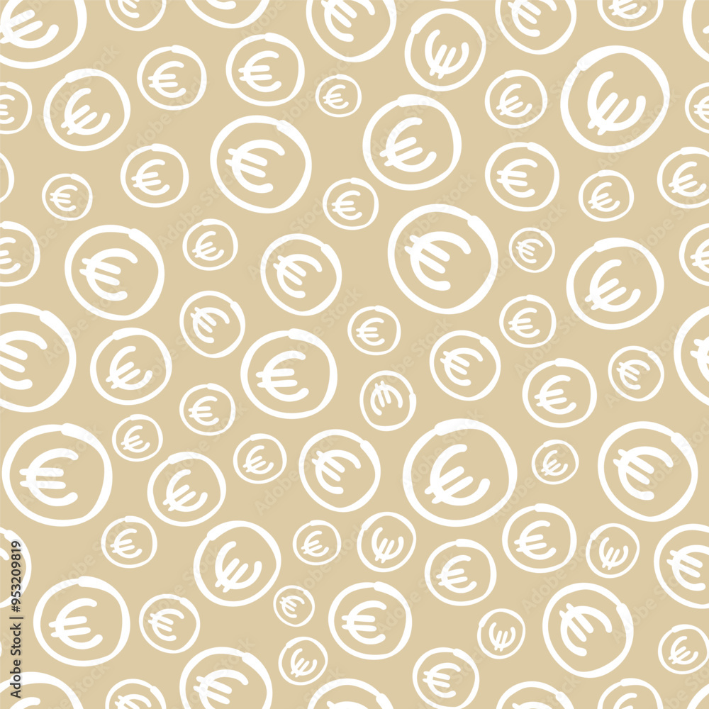 Vector seamless pattern with dollar symbol. Hand drawn design for wallpaper, wrapping, stationery, textile. Vector seamless pattern with dollar symbol. Hand drawn design for wallpaper, wrapping, stationery, textile.