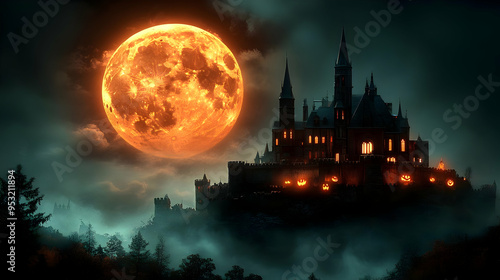 A haunting castle sits atop...
