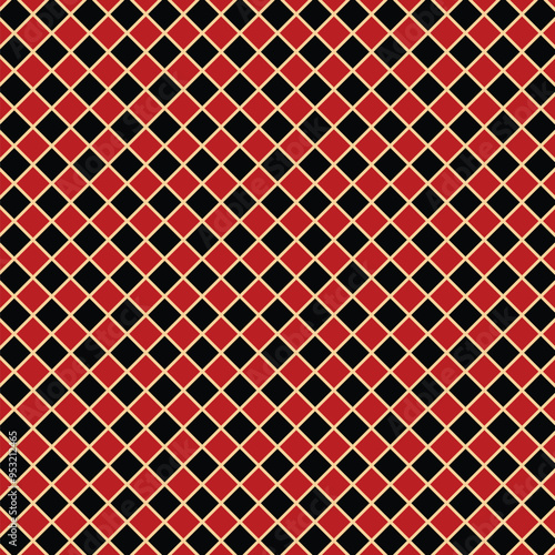 seamless pattern with rotated square shapes