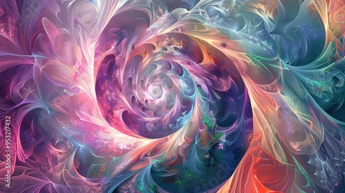 pastel spiral wallpaper