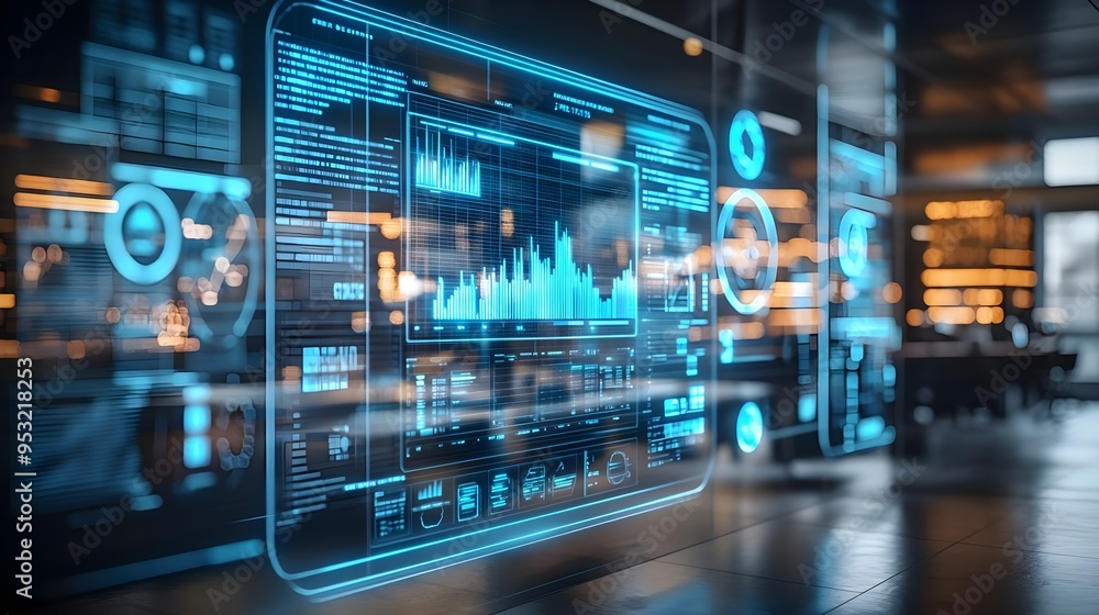 Futuristic Digital Interface Technology Screen