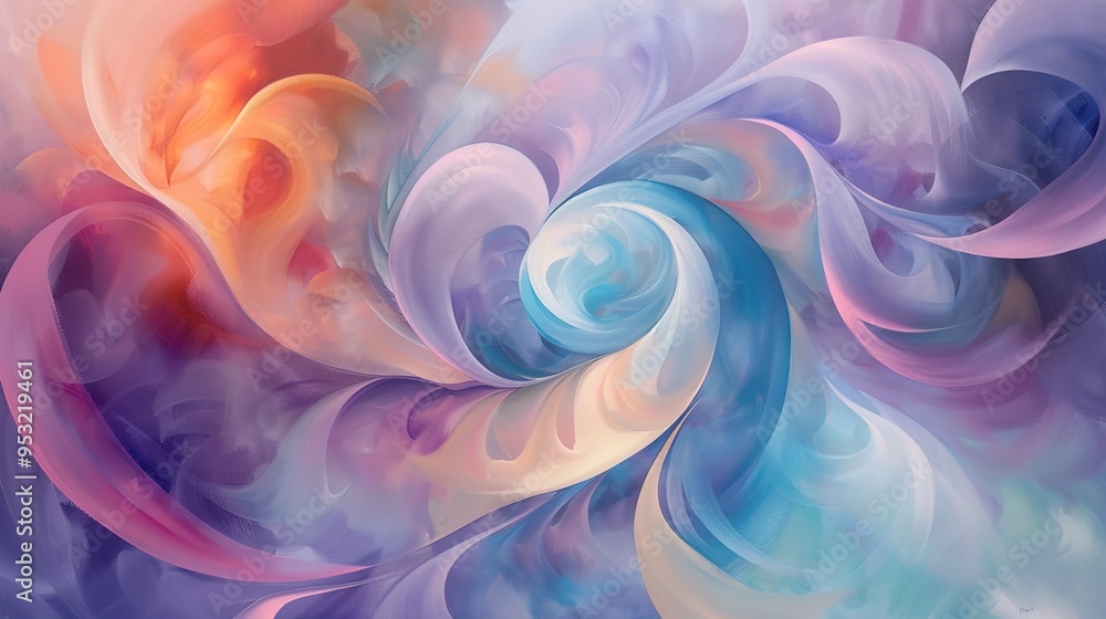 pastel spiral wallpaper