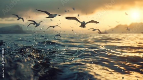 birds flying over the sky wallpaper