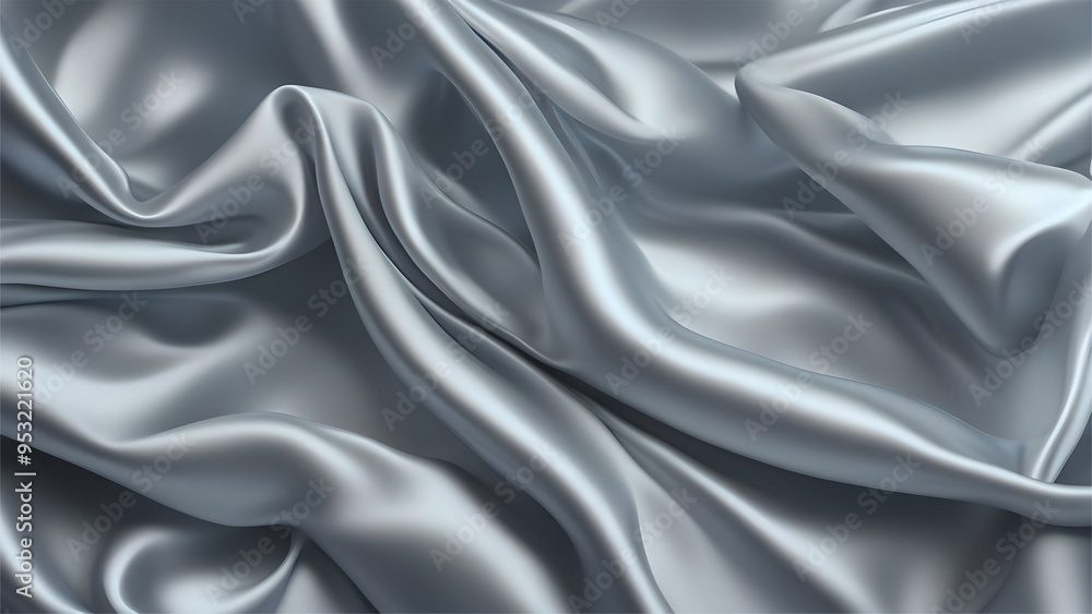 Obraz premium Icy silver stain fabric smooth texture background 